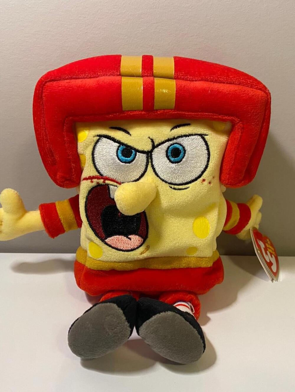 Ty Beanie Baby “SpongeBob QB” SpongeBob SquarePants  (7 inch)